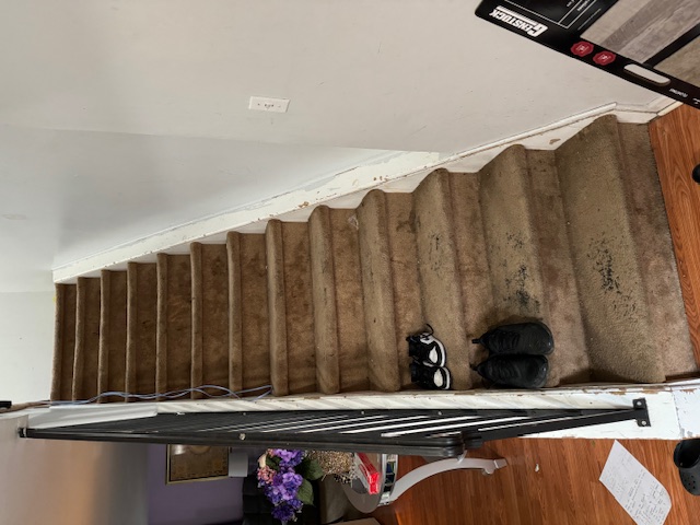 Interior stair enclosure — before