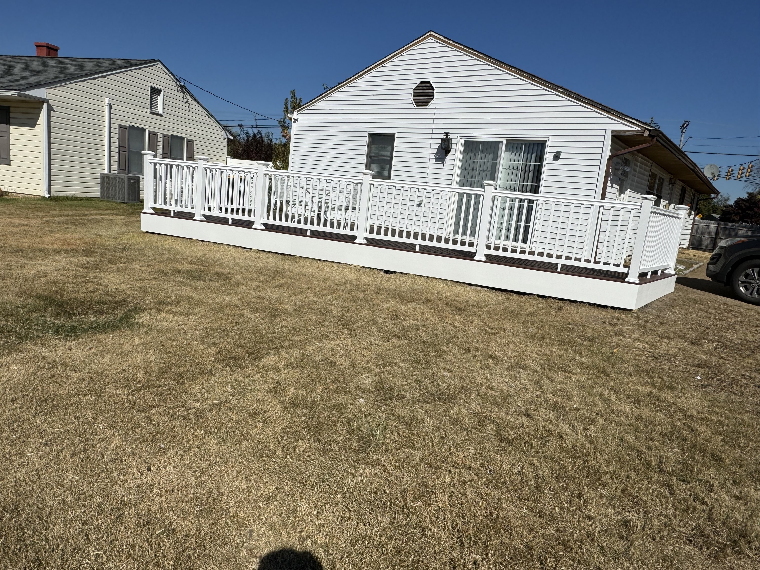Completed deck exterior